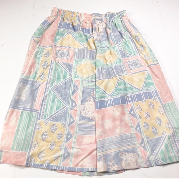 Vintage Pastel Skirt Size Petite 12 Fairy Kei - Picture 9 of 9